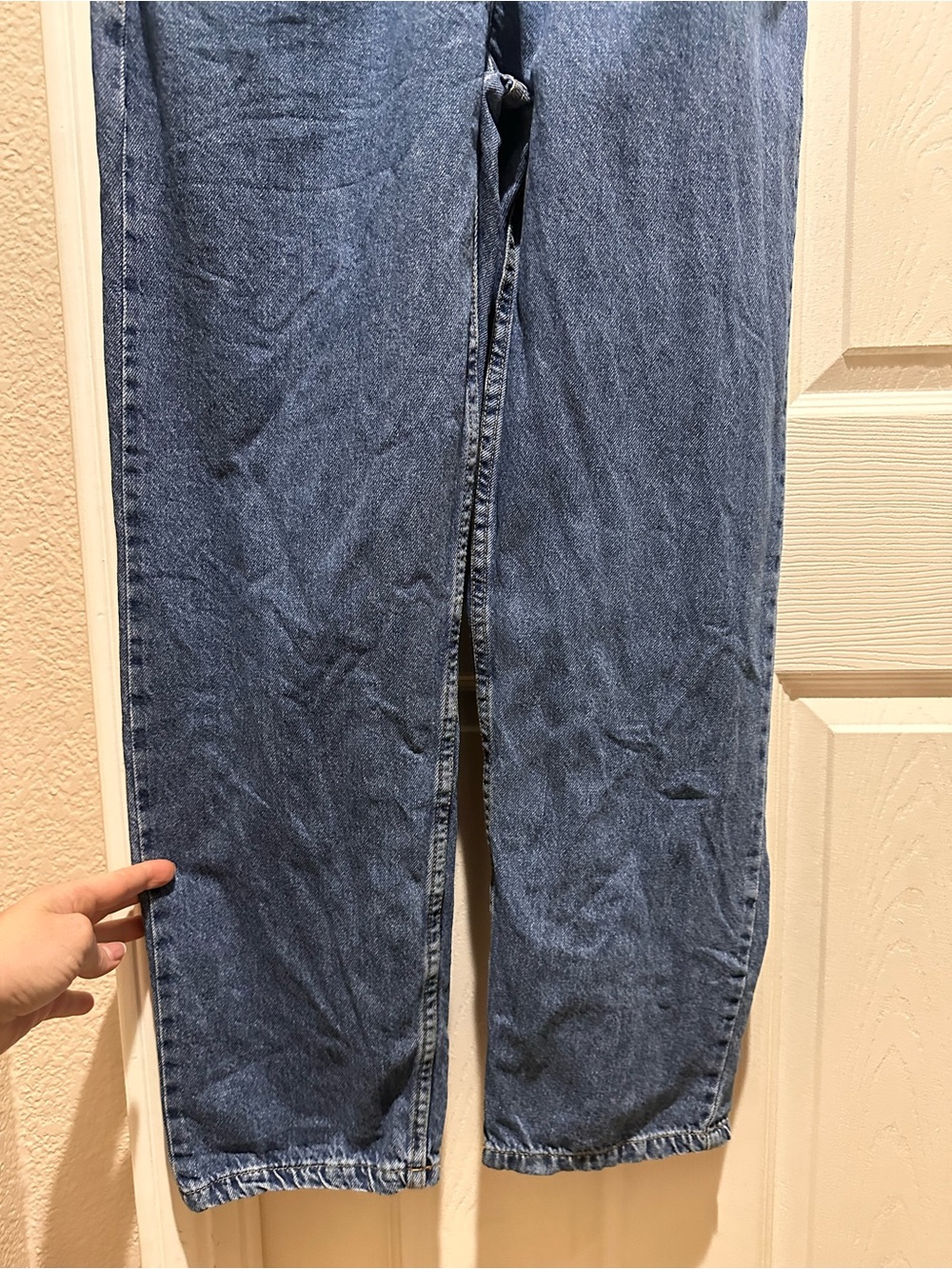 We the free free people Denim Overalls - Classic Blue Women’s Jeans Overalls - Picture 13 of 14